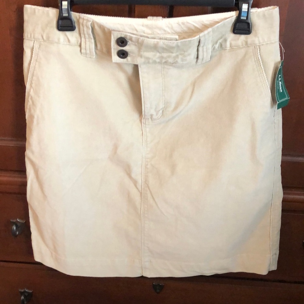 Corduroy tan skirt